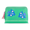 Large Fiesta Vanity Bag (25 × 18 cm) with matching interior, inner pocket, rose‑gold zipper and leather‑feel tassel pull.