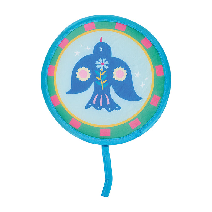 Fiesta design twist fans with matching pouches—compact, portable fans that fold to fit in your purse.
