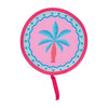 Fiesta design twist fans with matching pouches—compact, portable fans that fold to fit in your purse.