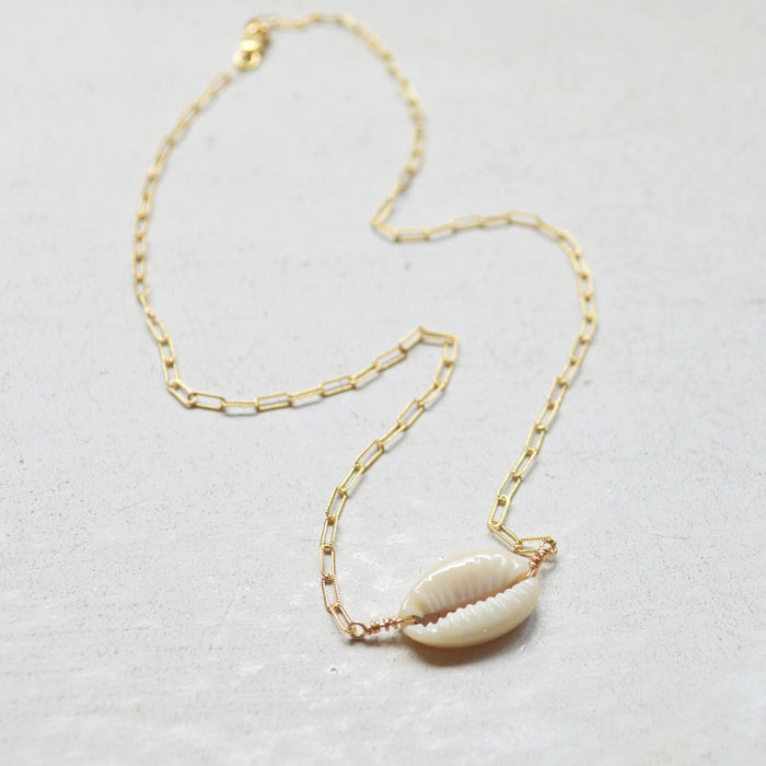 Cowrie Shell Chain Choker