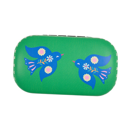 3 Fiesta style Safe Keeper hard‑shell cases in assorted designs - compact, protective storage for small valuables.