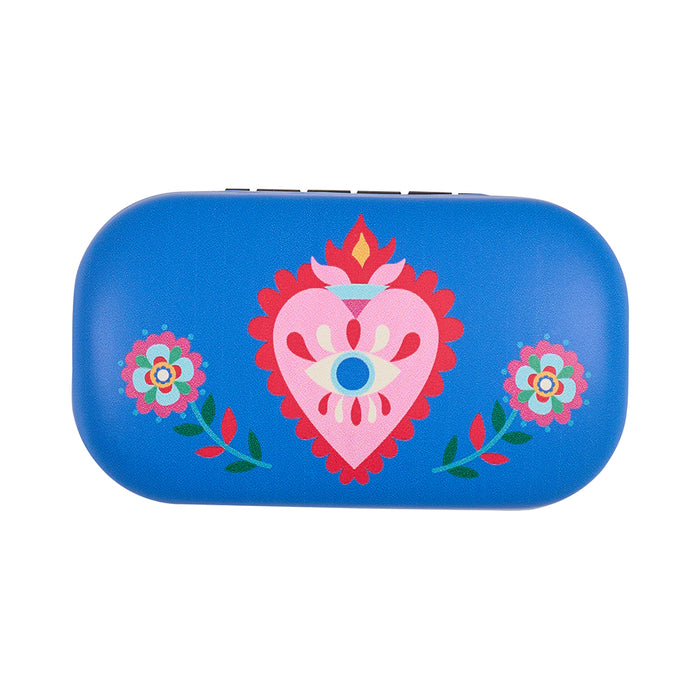 3 Fiesta style Safe Keeper hard‑shell cases in assorted designs - compact, protective storage for small valuables.