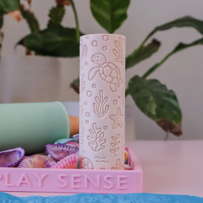 Eco Textured Roller - Ocean Life - Pink