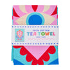 Fiesta cotton print tea towel – 70 × 50 cm vibrant kitchen towel featuring bold, joyful Fiesta design