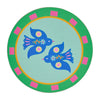 Brighten your table with this 6-piece Fiesta coaster set! Heat-resistant, cork-backed & easy to clean—perfect for coastal homes & gifting. Bird coaster.