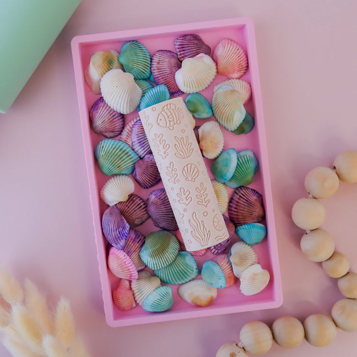 Eco Textured Roller - Ocean Life - Pink