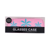Fiesta Heart glasses case and matching cleaning cloth – hard shell protective case with bold heart design (15 × 6 cm).