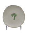 Small ceramic plate with palm tree design from Travel & Tide
