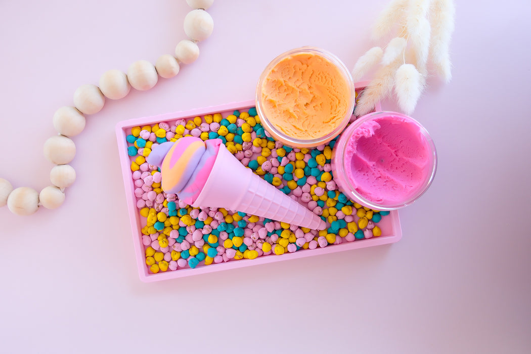 Eco Ice Cream Cone - for Playdough - Pink