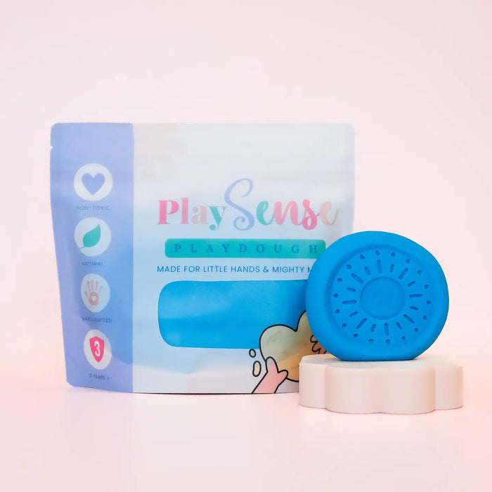 glitter play dough scented and packaged in a resealable eco bag