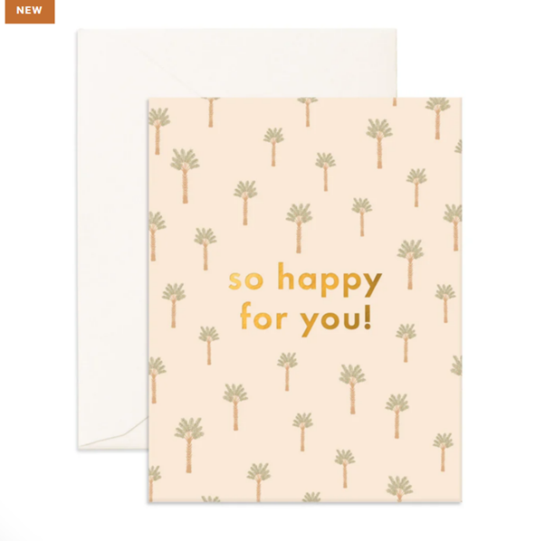 So Happy Tiny Palms Greeting Card