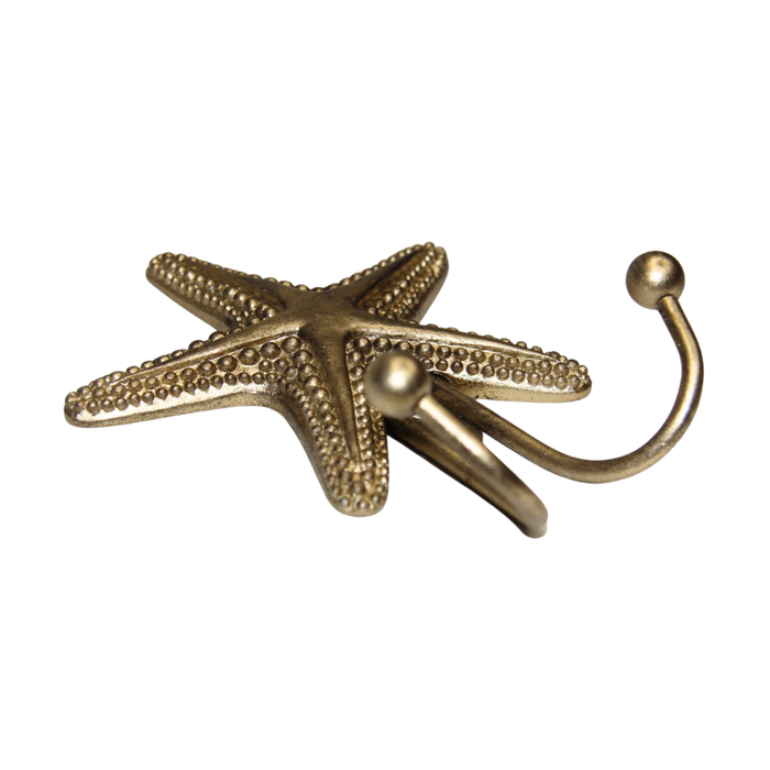 Starfish Pewter Metal Hook