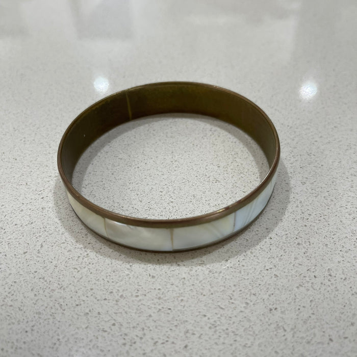 Shell inlay bangle