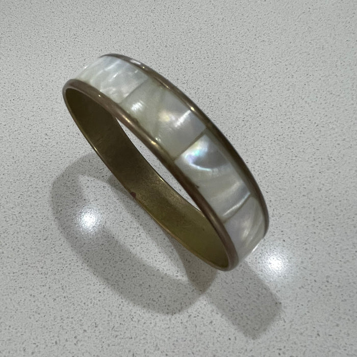 Shell inlay bangle