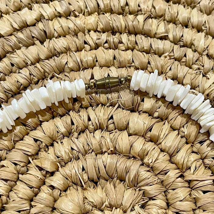 White Shell Chip Necklace