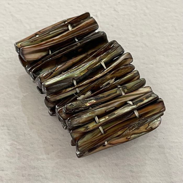 Brown Shell Stretch Bracelet