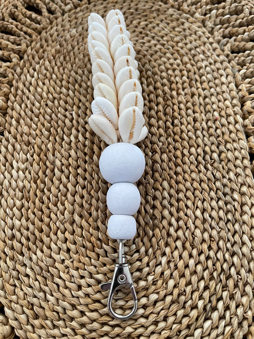 Bead / Cowrie Shell Keyring