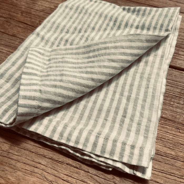 Dessert Sage Stripe Napkin - Set of 2