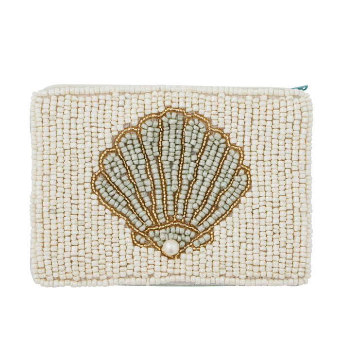 Venus Beaded Purse in Seafoam