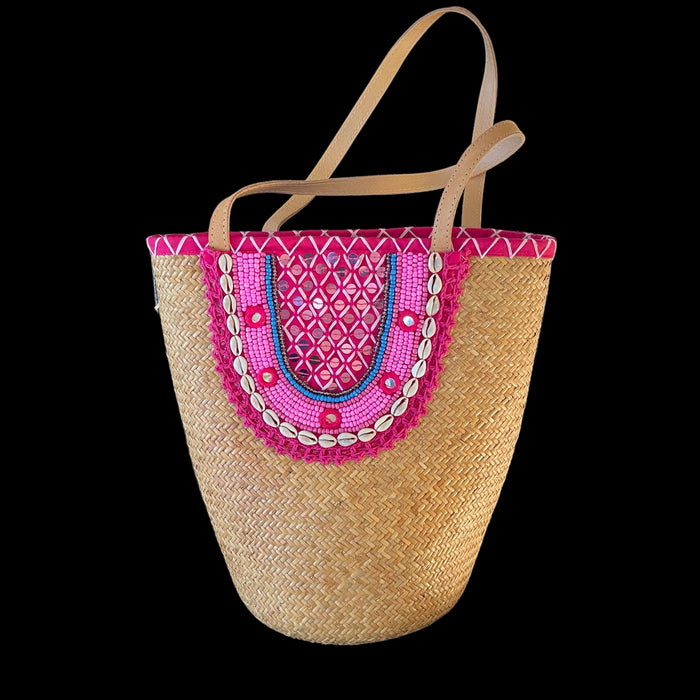 Beaded Shell Basket