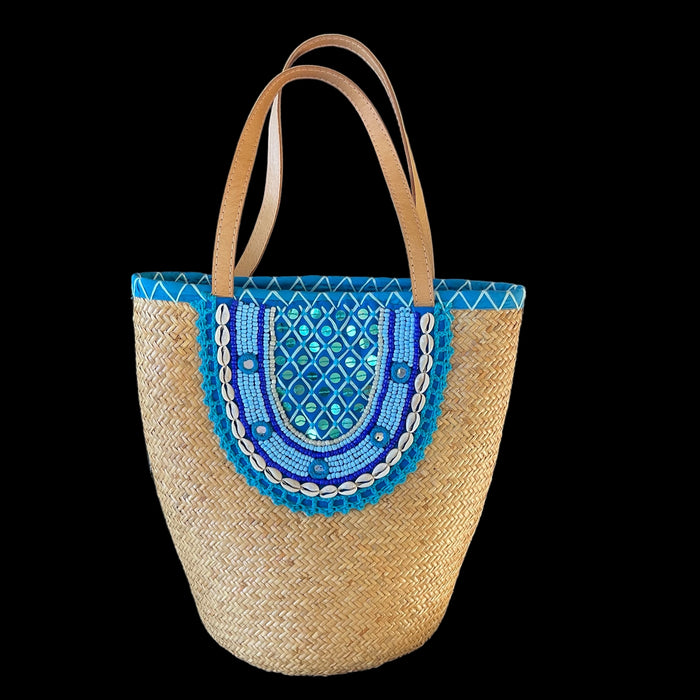 Beaded Shell Basket