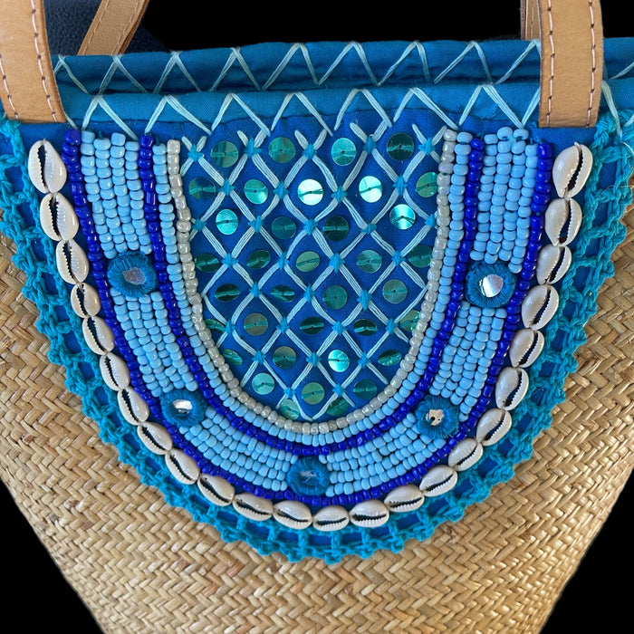 Beaded Shell Basket