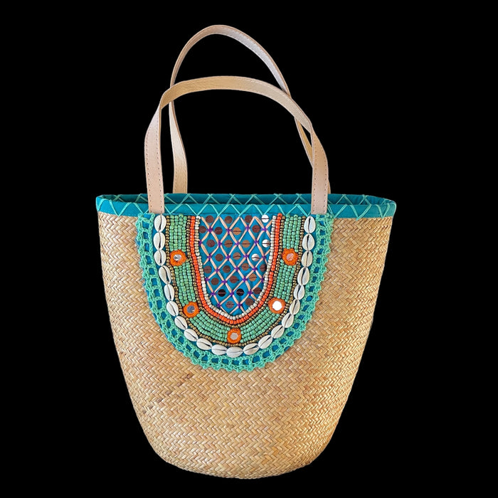 Beaded Shell Basket