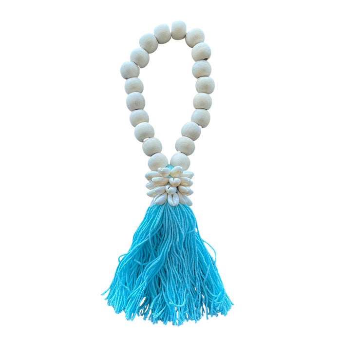 Turquoise Beaded Shell Hanger