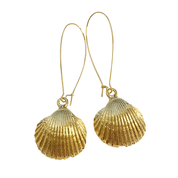 Pippi Shell Drop Earrings - Large