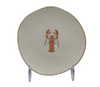Small ceramic plate with lobster design from Travel & Tide