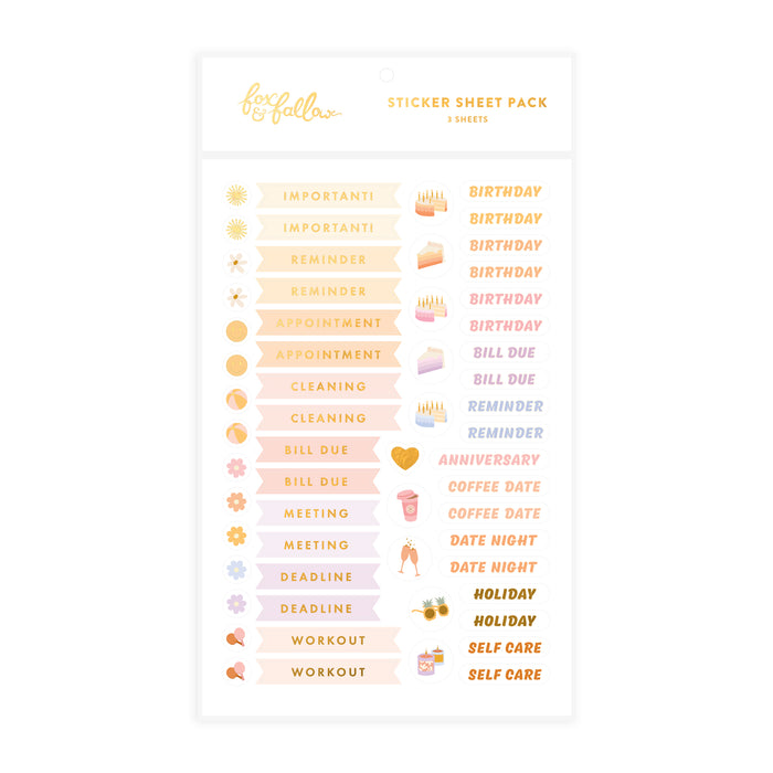 Planner Sticker Set