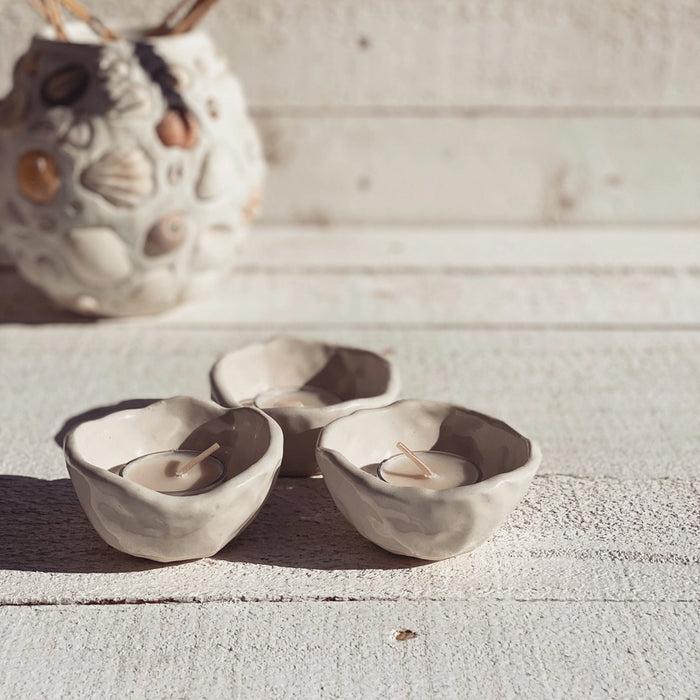 Handmade Australian ceramic bowl for tealights, jewellery, or dips
