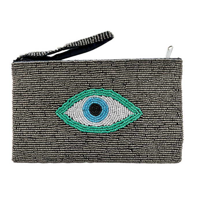Beaded Clutch with Strap