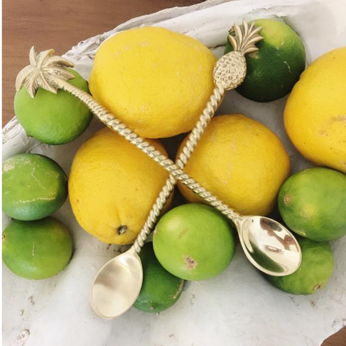 Tropical palm tree brass stirrer for cocktails and drinks