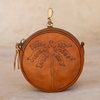 Palms Purse - Vintage Brown or Vintage Tan - detail view | Travel & Tide