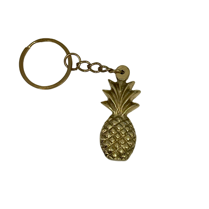Brass Pineapple Keyring