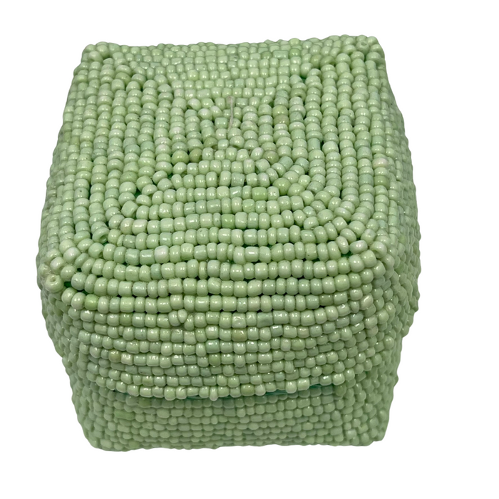 Beaded Weave Boxes - Sage + Musk