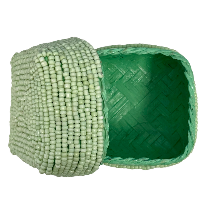 Beaded Weave Boxes - Sage + Musk