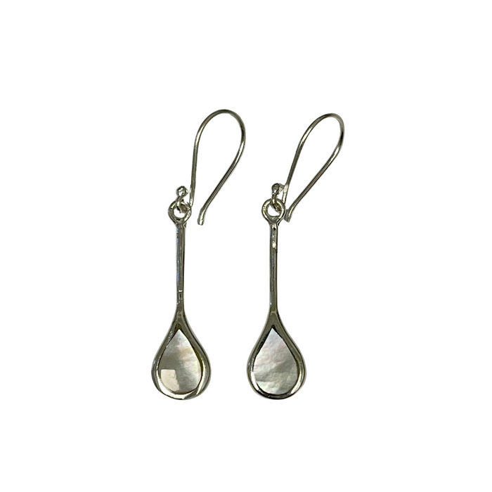 Silver Shell Drop Earrings