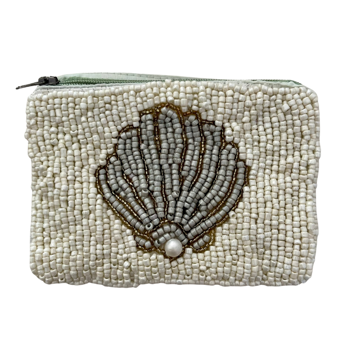 Venus Beaded Purse in Seafoam
