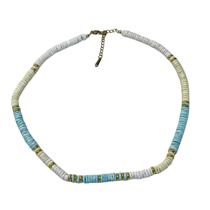 Shell Bead Surfer Necklace