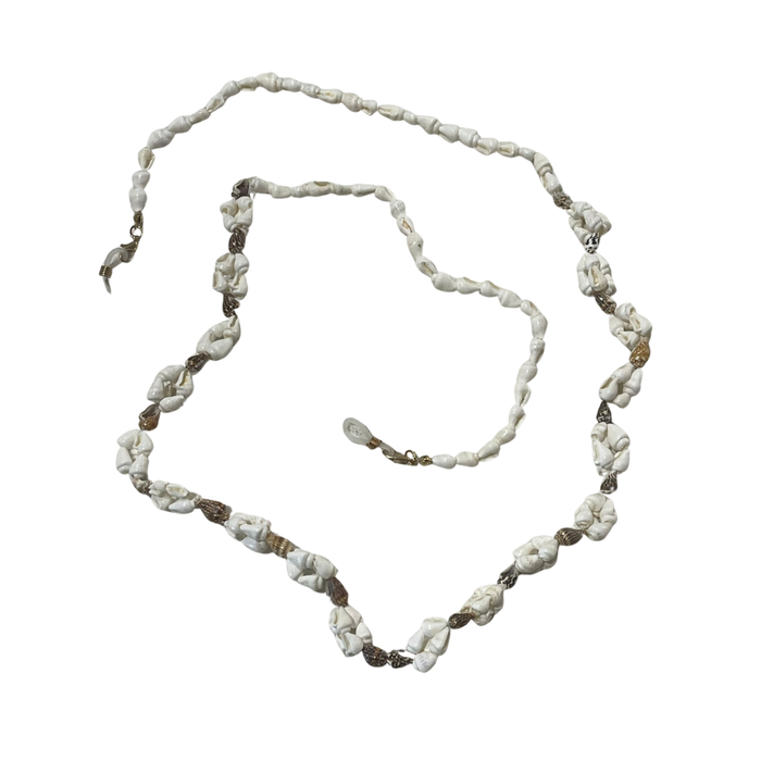 Multi shell sunglass chain with colourful natural shell clusters, 94cm coastal accessory for sunglasses