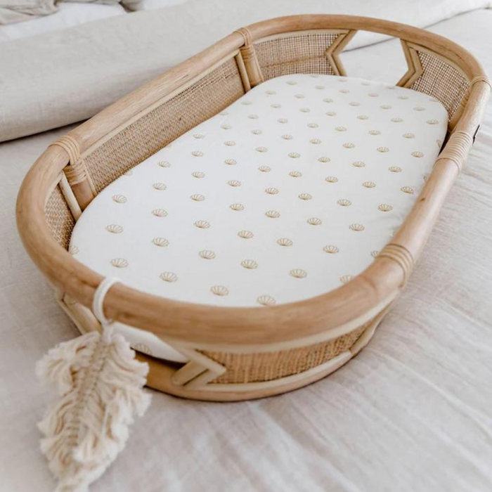 Seashell Organic Cotton Jersey Sheet