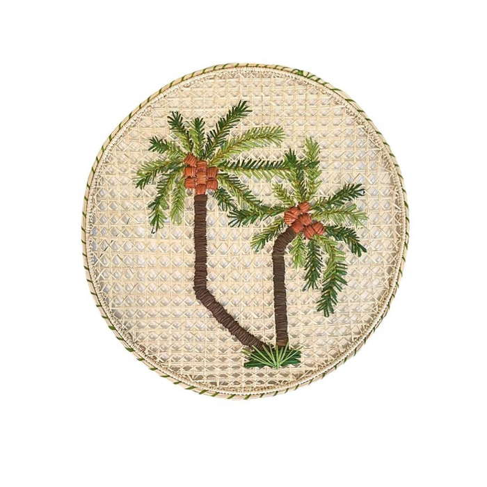 Palm Tree Embroidered Placemat