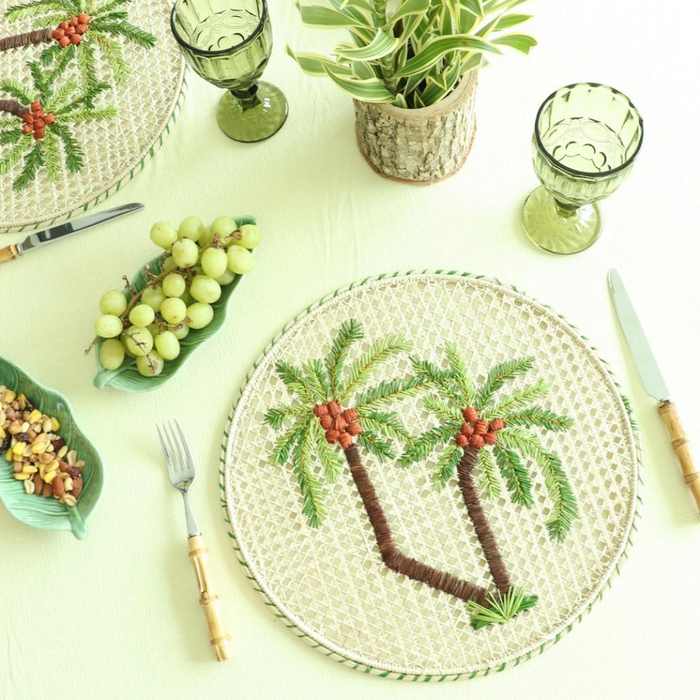 Palm Tree Embroidered Placemat