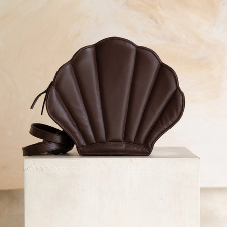 Koa Grande bag chocolate sustainably sourced leather handmade WA adjustable strap