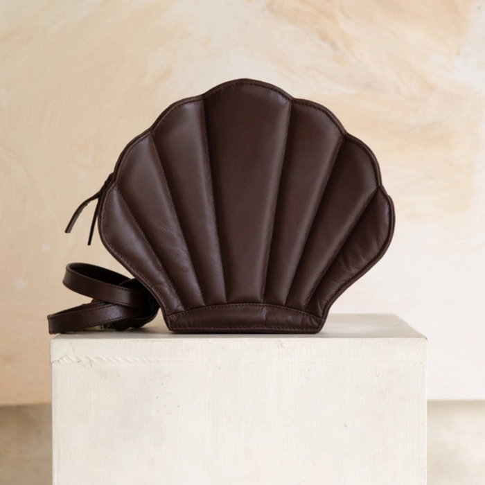 Koa Grande bag chocolate sustainably sourced leather handmade WA adjustable strap