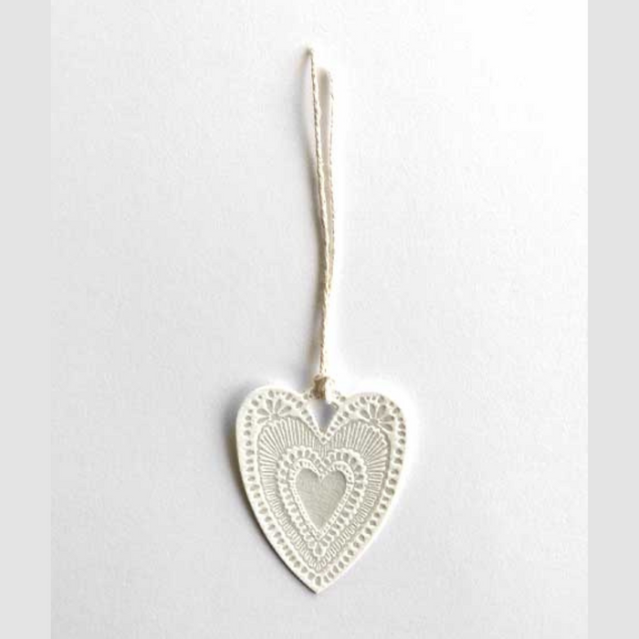 Grey Heart Tags - Set of 3