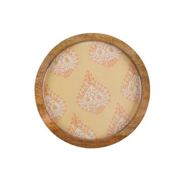 Amado Wood + Enamel Trinket Tray