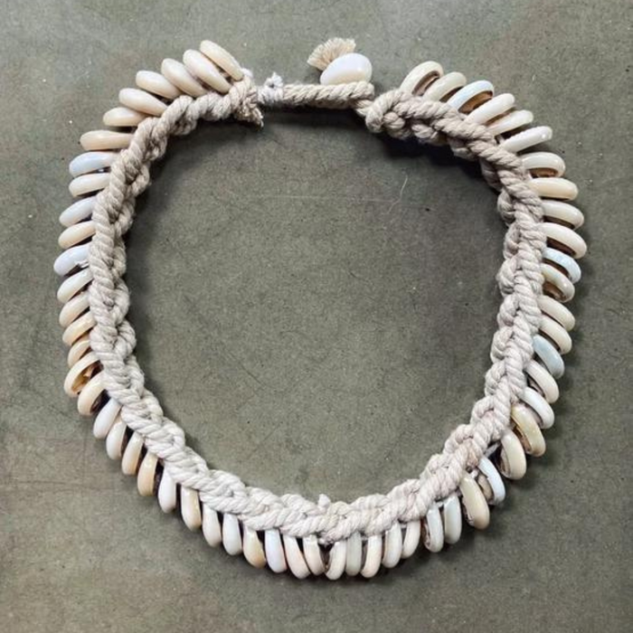 Vintage Drop Cowrie Shell Necklace